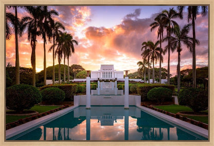 Laie Fountain Sunset