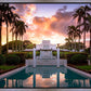 Laie Fountain Sunset