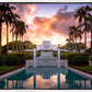 Laie Fountain Sunset