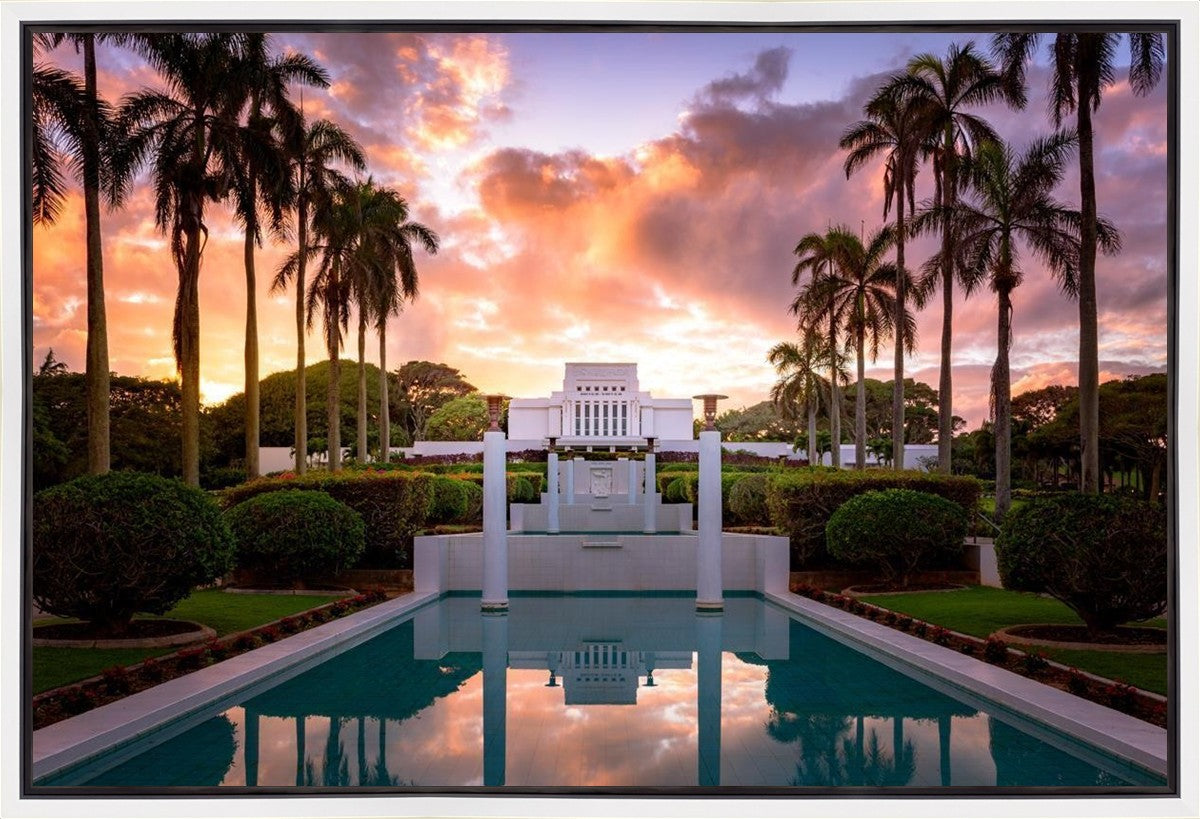 Laie Fountain Sunset