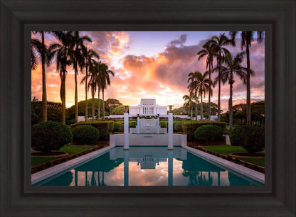 Laie Fountain Sunset