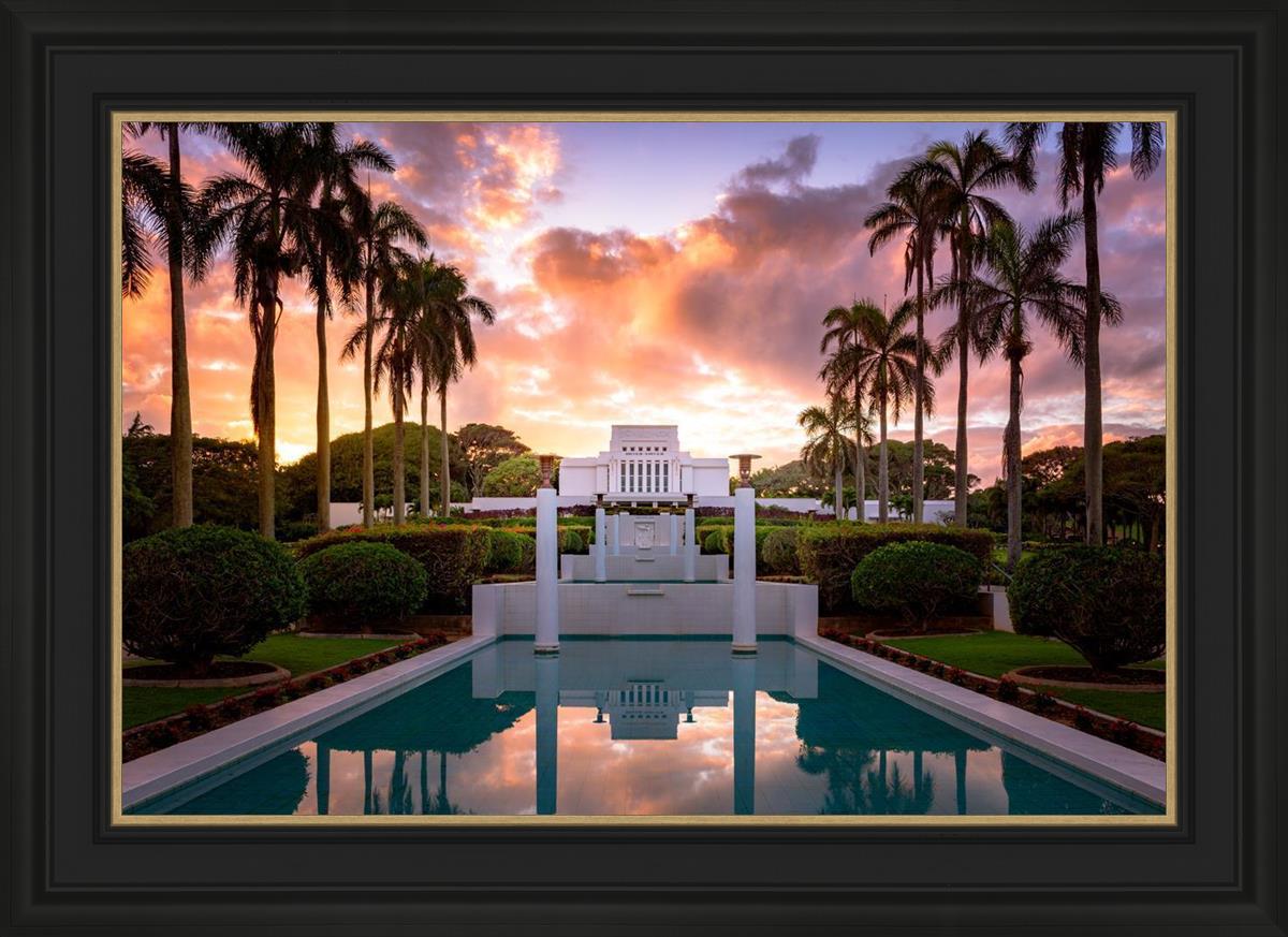 Laie Fountain Sunset