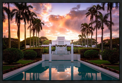 Laie Fountain Sunset