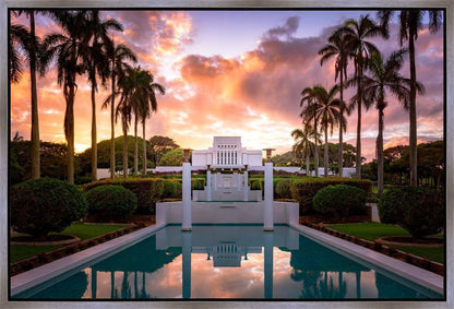 Laie Fountain Sunset