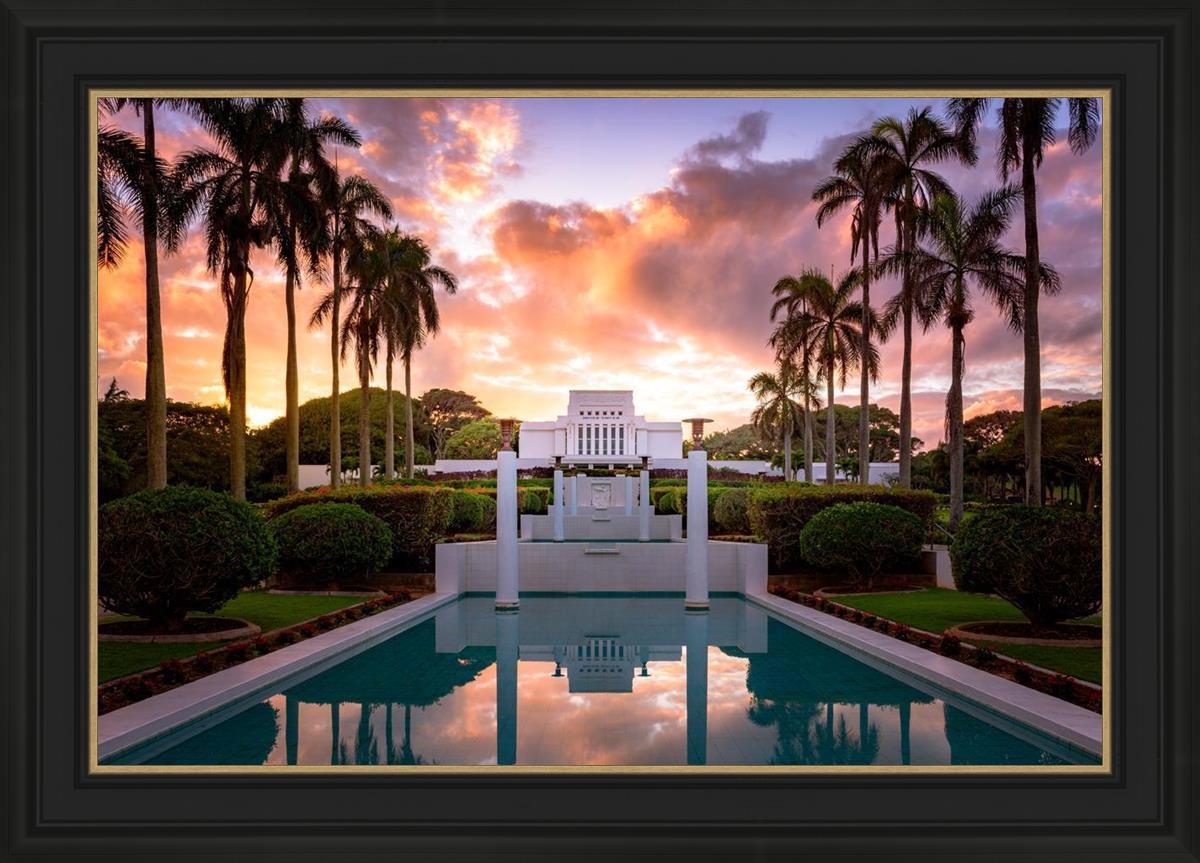 Laie Fountain Sunset