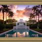 Laie Fountain Sunset