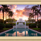 Laie Fountain Sunset