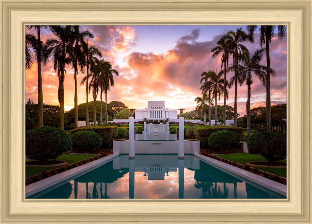 Laie Fountain Sunset