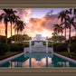 Laie Fountain Sunset