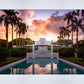 Laie Fountain Sunset