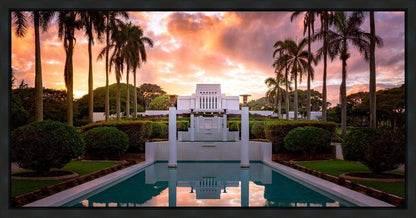 Laie Fountain Sunset