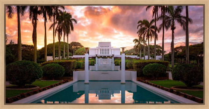 Laie Fountain Sunset