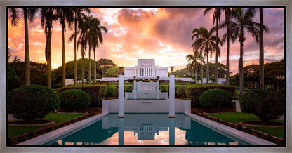 Laie Fountain Sunset