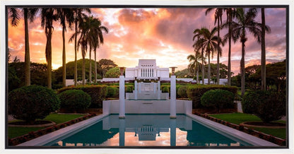 Laie Fountain Sunset