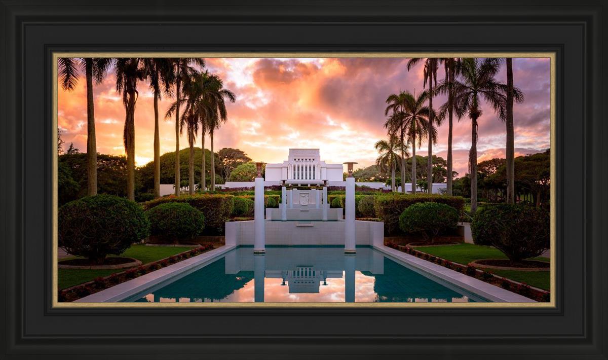 Laie Fountain Sunset