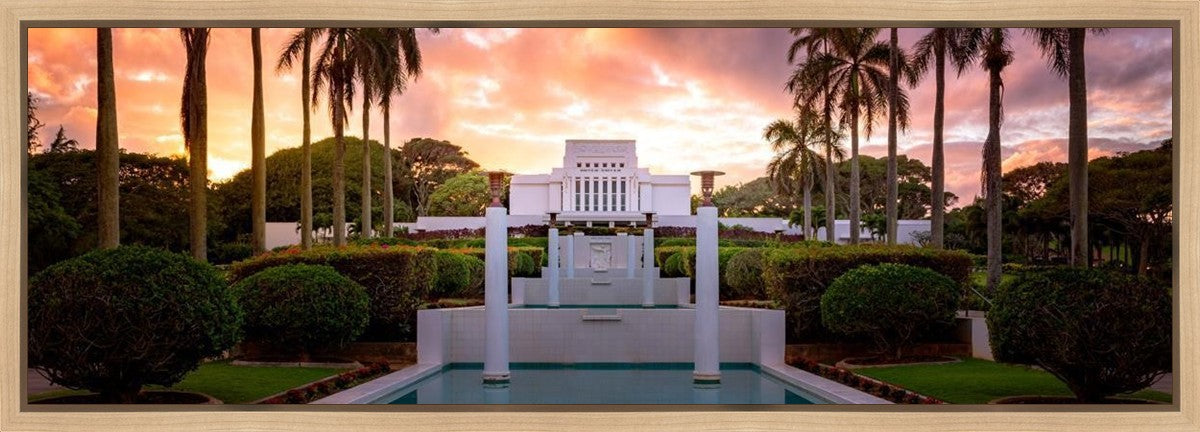 Laie Fountain Sunset