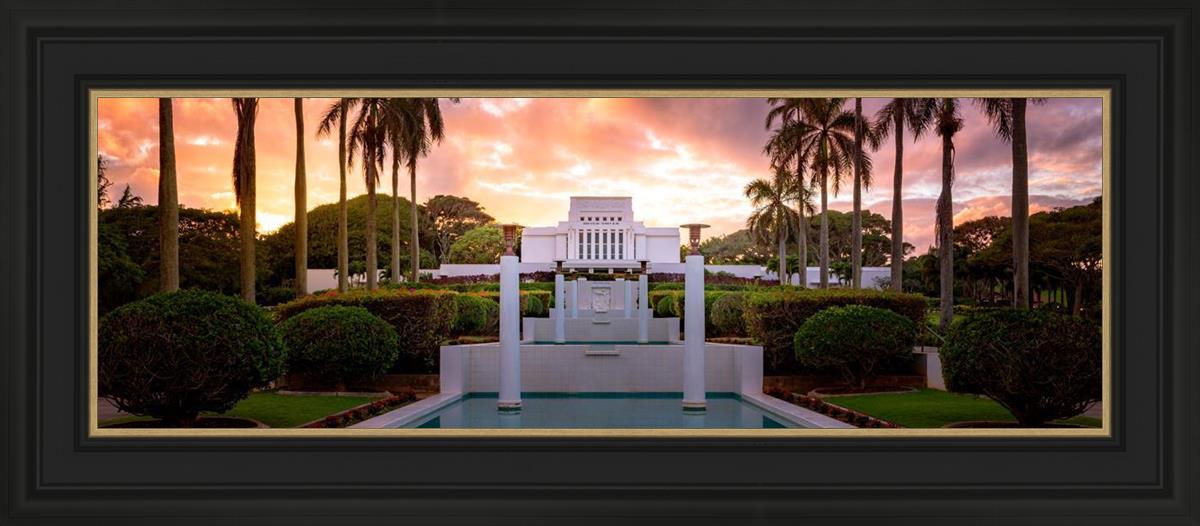 Laie Fountain Sunset