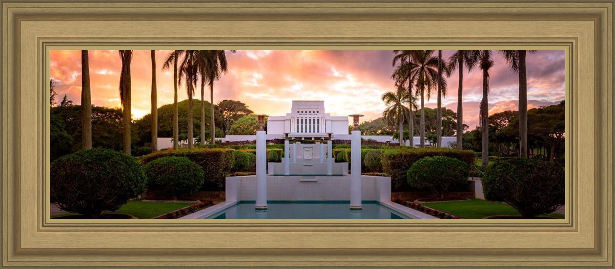 Laie Fountain Sunset
