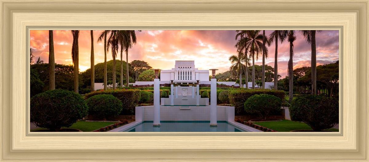 Laie Fountain Sunset