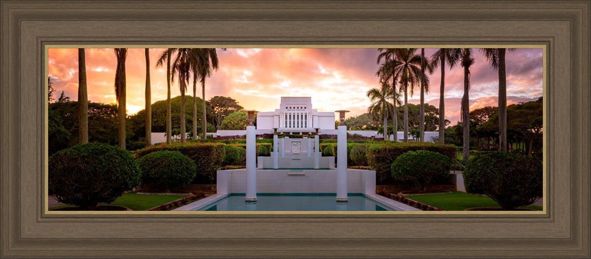 Laie Fountain Sunset