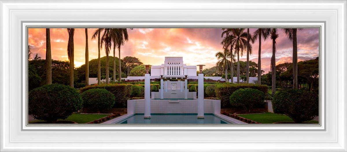 Laie Fountain Sunset