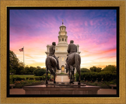 Nauvoo Joseph and Hyrum Sunrise