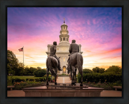 Nauvoo Joseph and Hyrum Sunrise