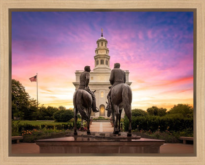 Nauvoo Joseph and Hyrum Sunrise