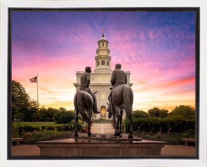 Nauvoo Joseph and Hyrum Sunrise