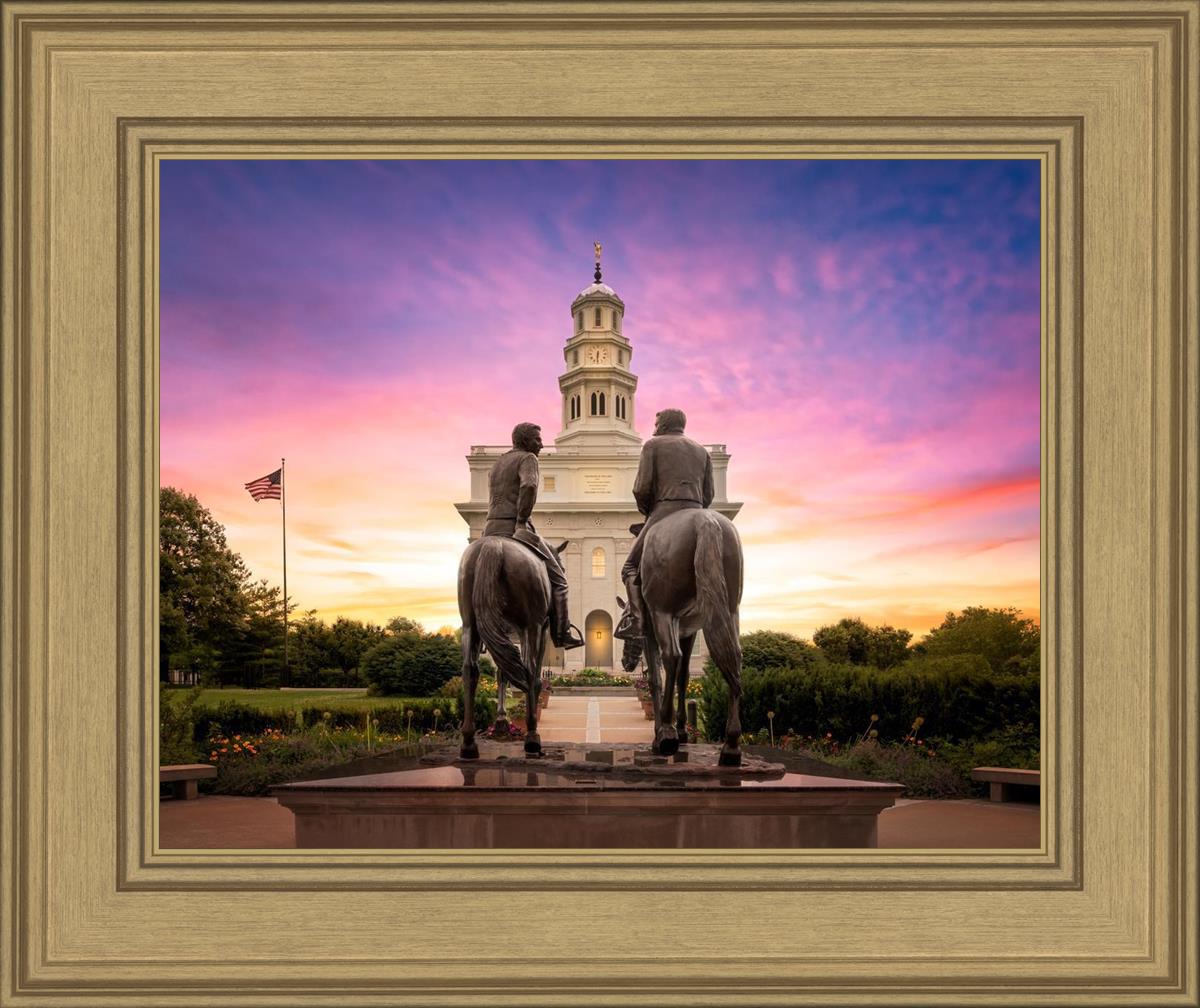 Nauvoo Joseph and Hyrum Sunrise