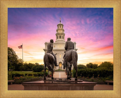 Nauvoo Joseph and Hyrum Sunrise
