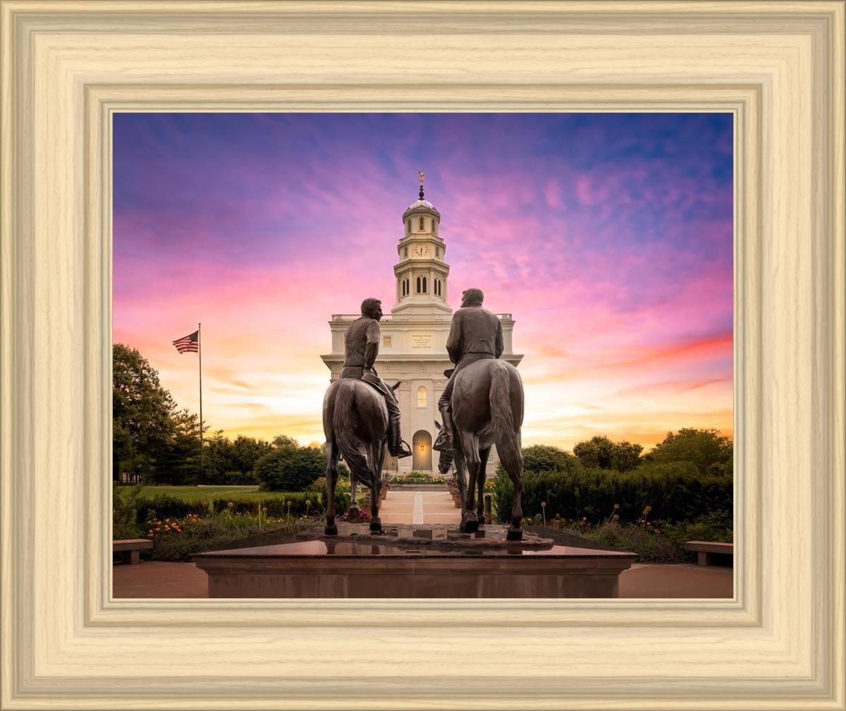 Nauvoo Joseph and Hyrum Sunrise