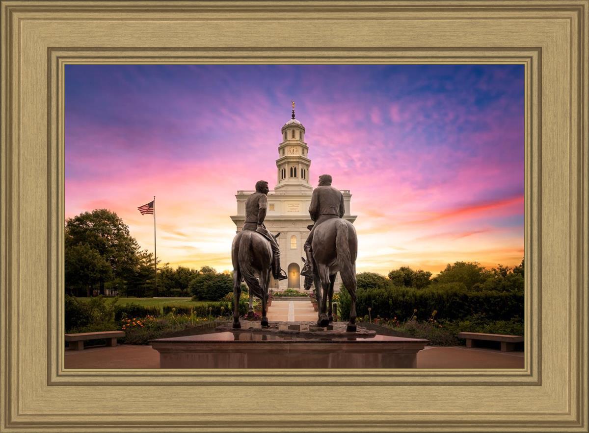 Nauvoo Joseph and Hyrum Sunrise