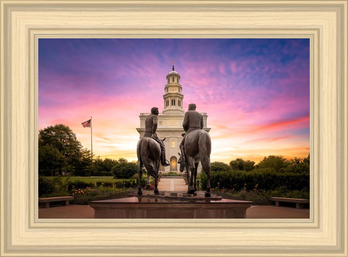 Nauvoo Joseph and Hyrum Sunrise