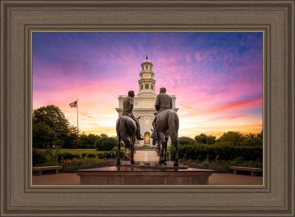 Nauvoo Joseph and Hyrum Sunrise