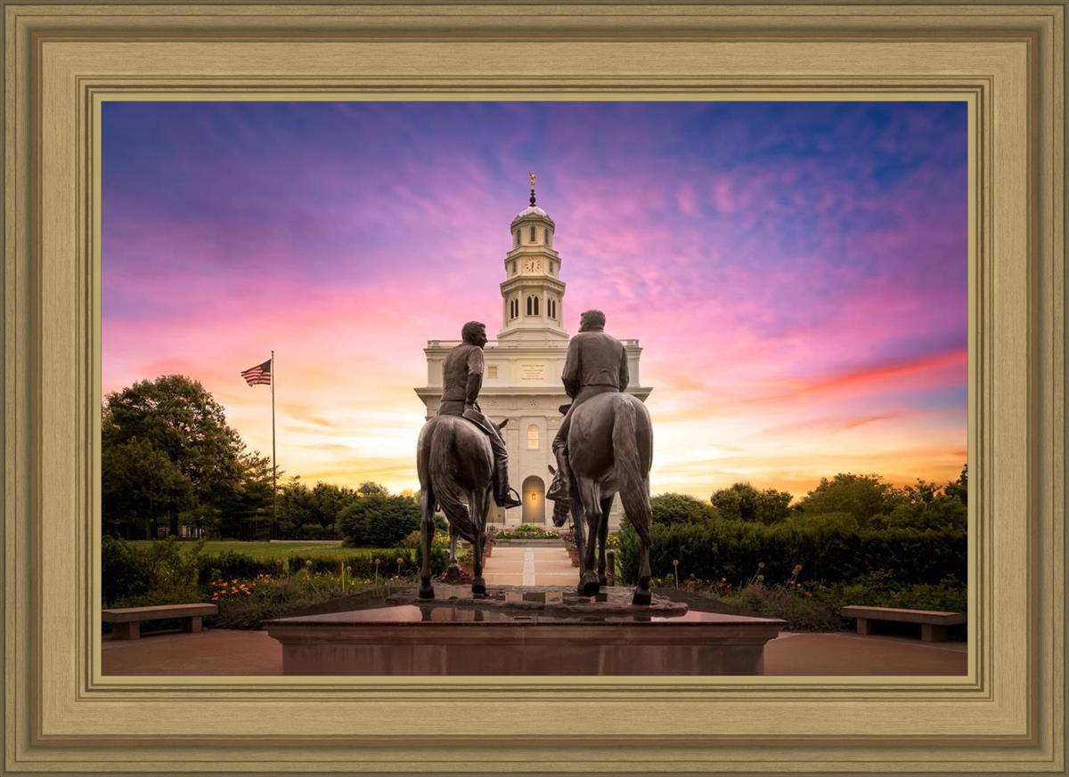 Nauvoo Joseph and Hyrum Sunrise