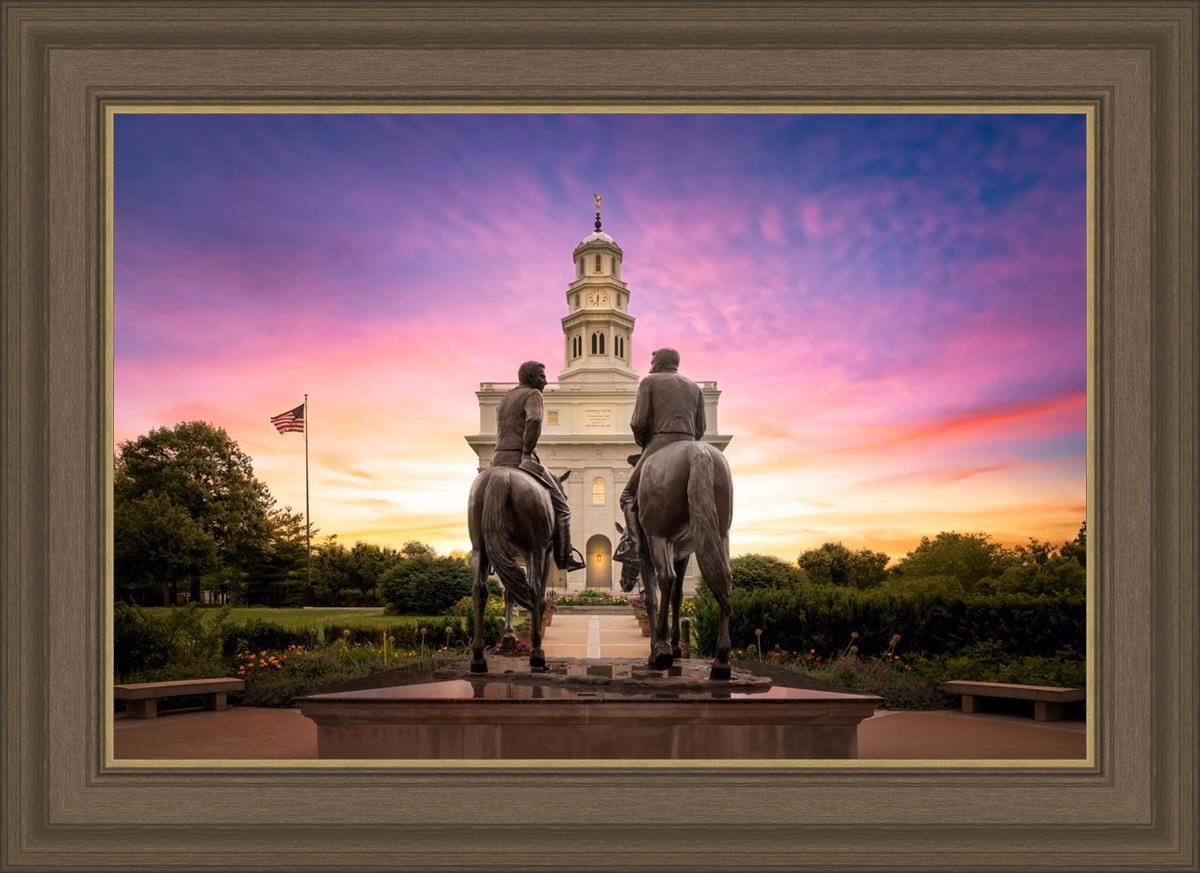 Nauvoo Joseph and Hyrum Sunrise