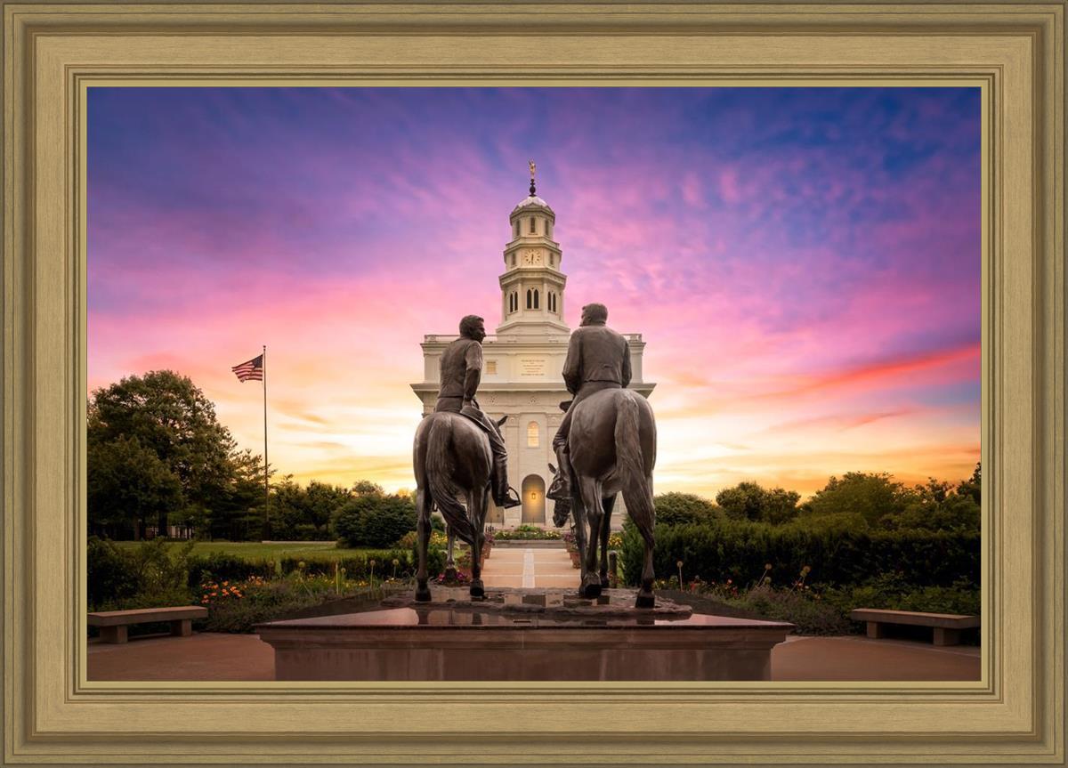 Nauvoo Joseph and Hyrum Sunrise