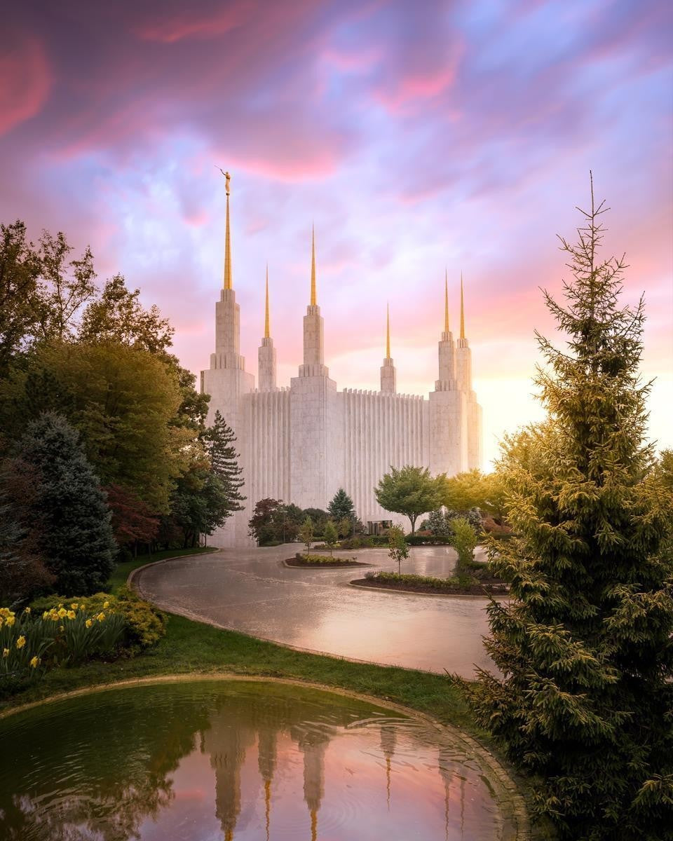 Washington DC Reflections Into Eternity Gallery Wrap