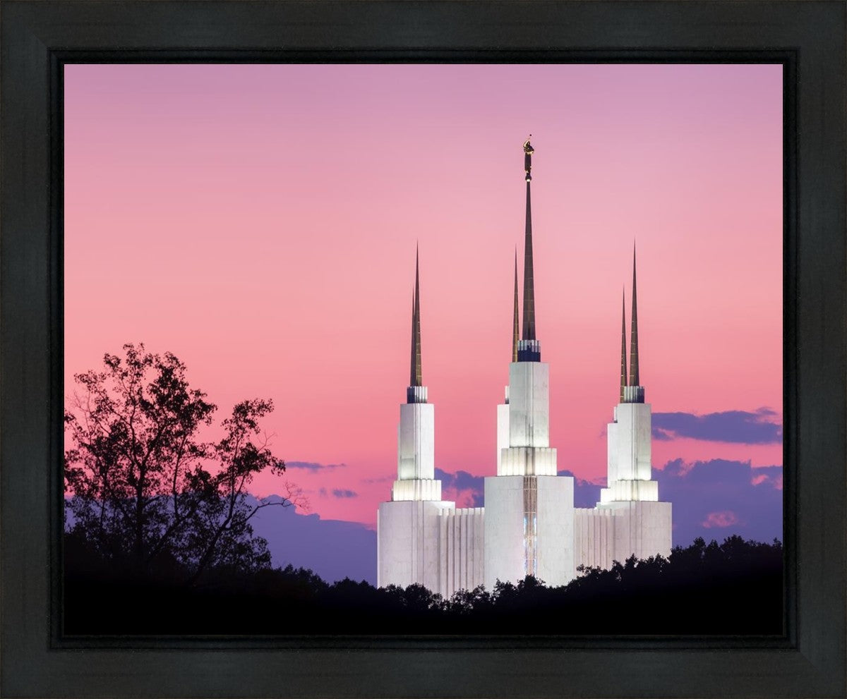 Washington DC Sunset Glow Panorama Gallery Wrap