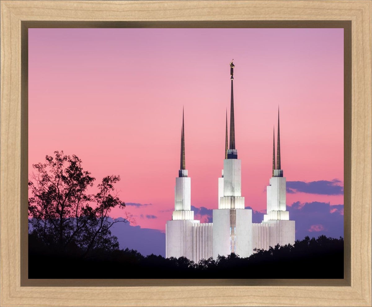 Washington DC Sunset Glow Panorama Gallery Wrap