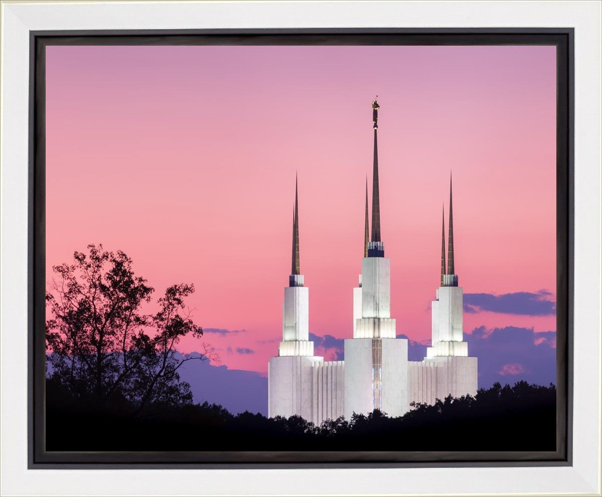 Washington DC Sunset Glow Panorama Gallery Wrap