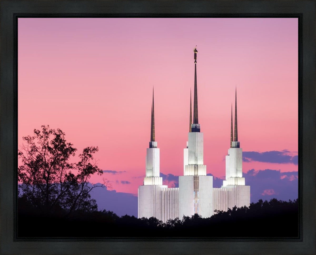 Washington DC Sunset Glow Panorama Gallery Wrap