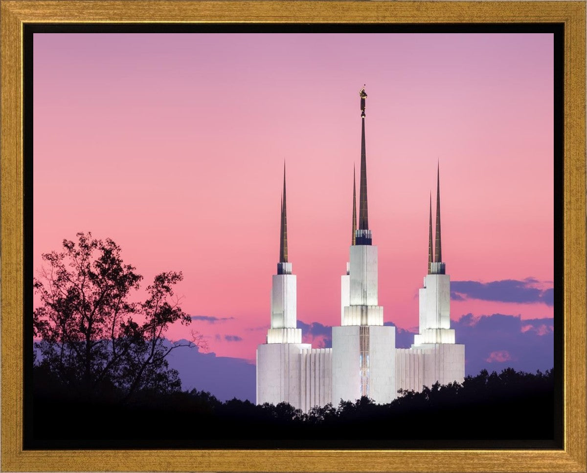 Washington DC Sunset Glow Panorama Gallery Wrap