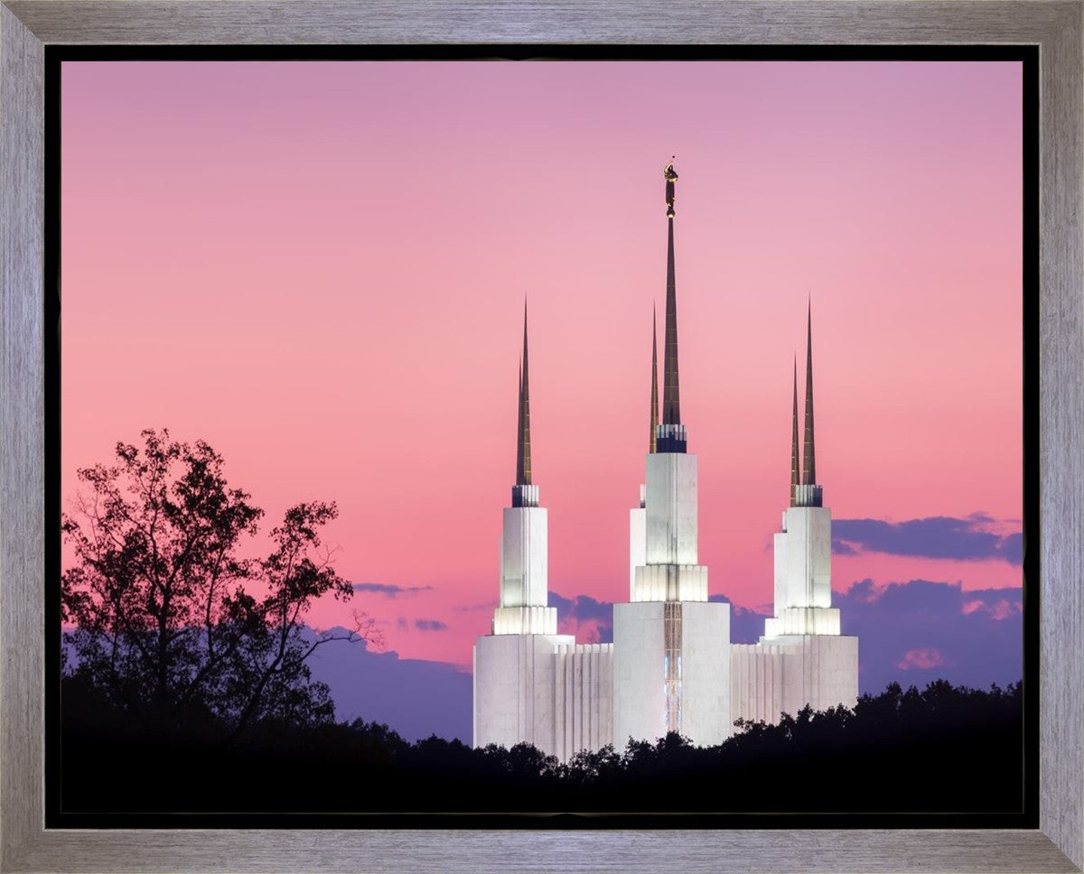 Washington DC Sunset Glow Panorama Gallery Wrap