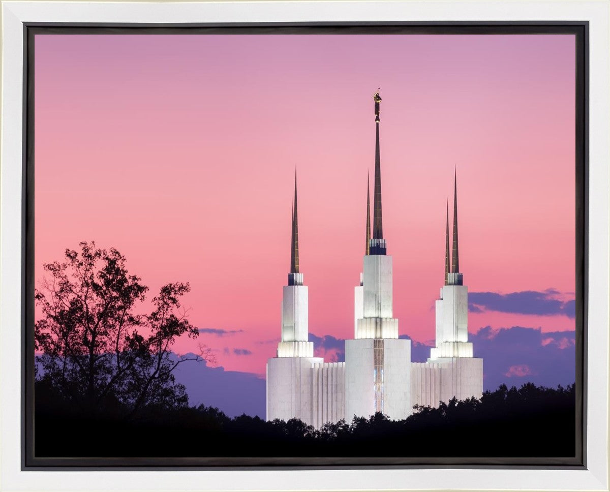 Washington DC Sunset Glow Panorama Gallery Wrap