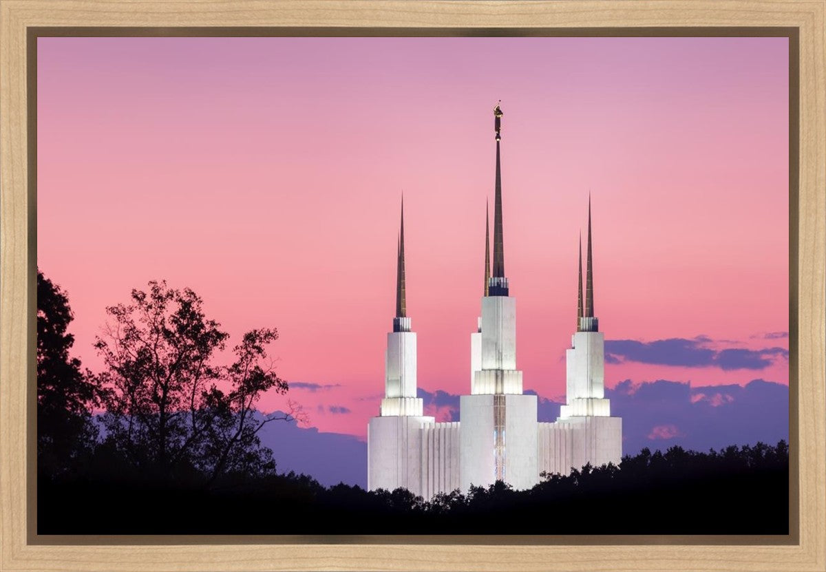 Washington DC Sunset Glow Panorama Gallery Wrap