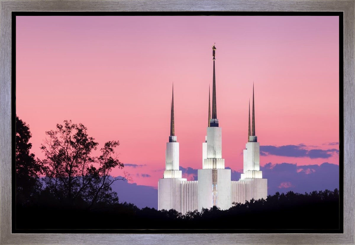 Washington DC Sunset Glow Panorama Gallery Wrap