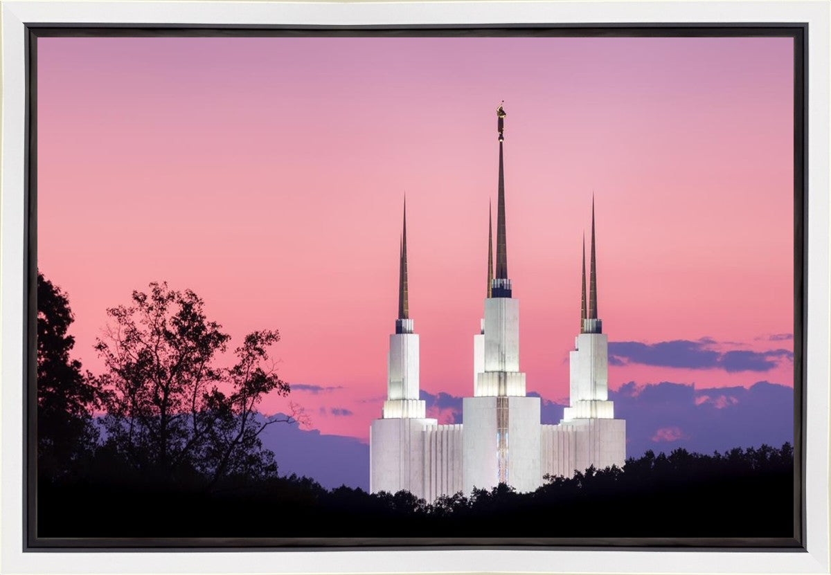 Washington DC Sunset Glow Panorama Gallery Wrap