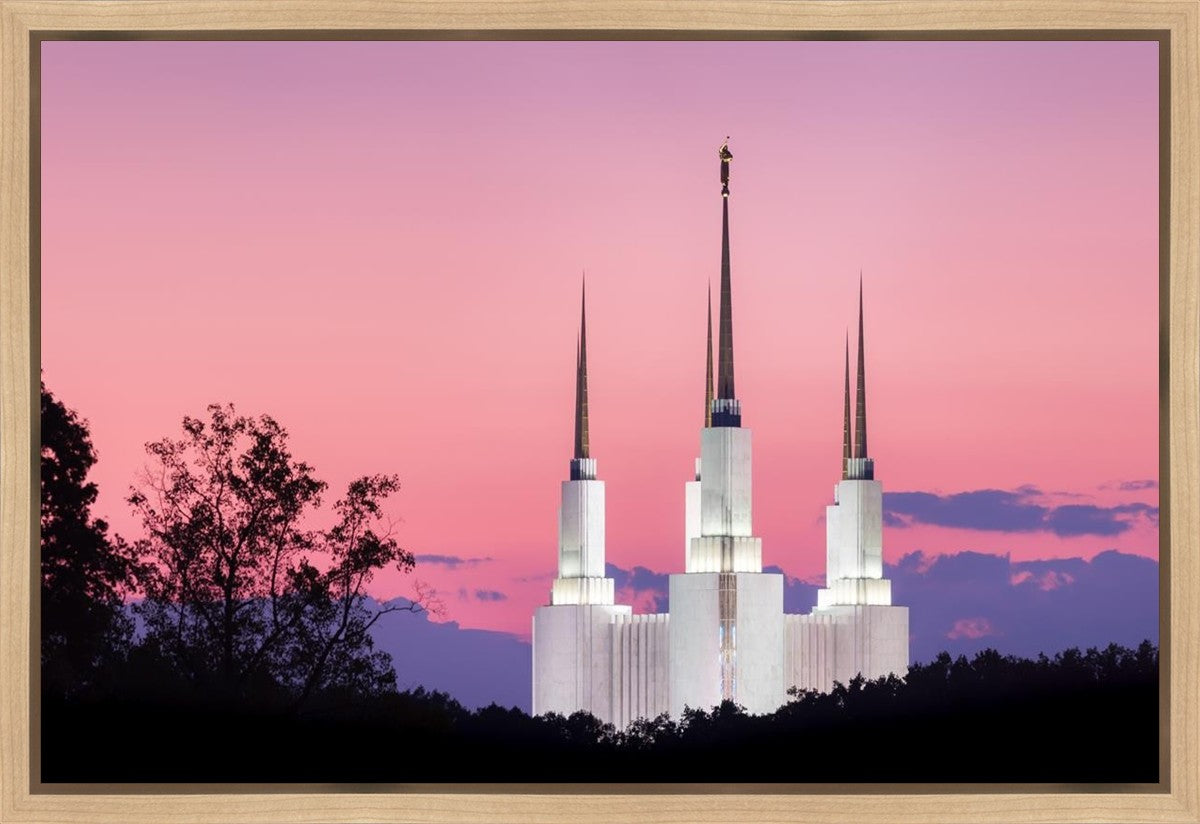 Washington DC Sunset Glow Panorama Gallery Wrap